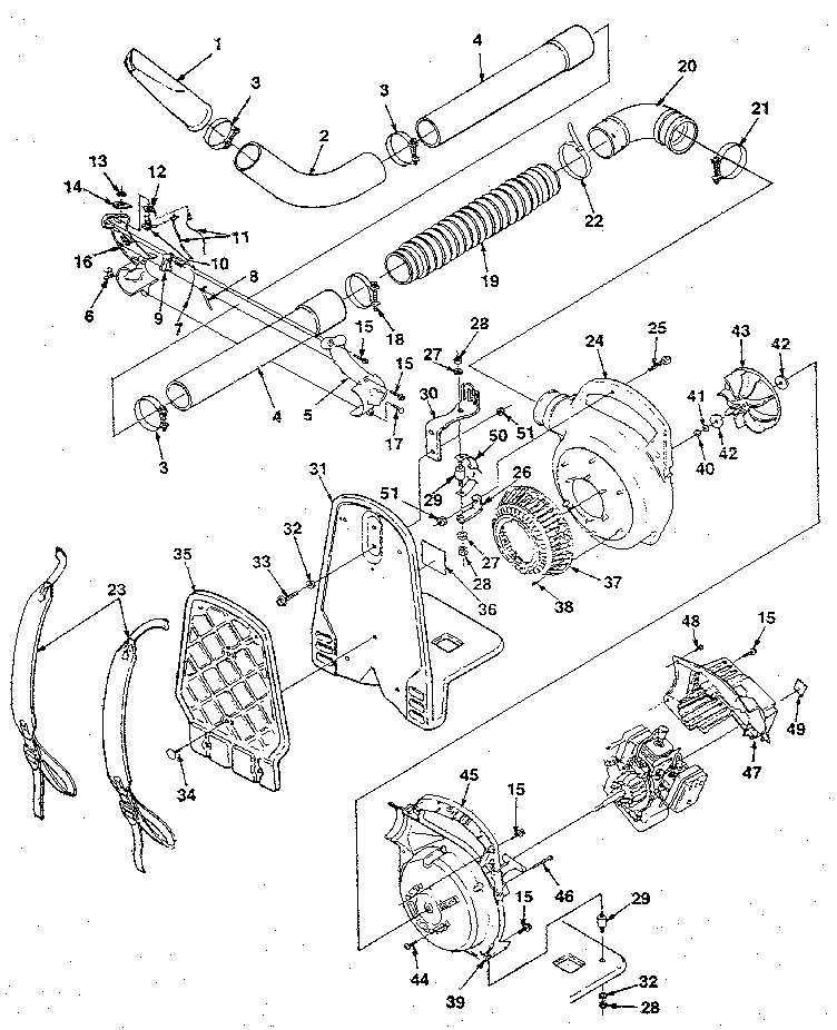 Homelite BP-250 figure 1 diagram