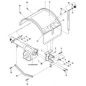 Troybilt JUNIOR SERIAL #M0100970 AND UP hood, bracket & depth regulator diagram