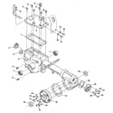 Troybilt JUNIOR SERIAL #M0100970 AND UP transmission housing, covers, seals, gaskets & plugs diagram