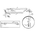 Troybilt JUNIOR SERIAL #M0100970 AND UP marker blade and arm assembly diagram