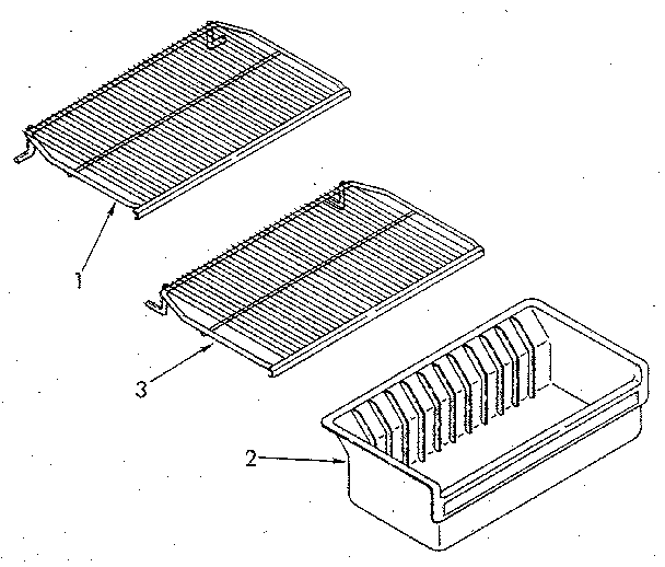 Kenmore 1068254912 shelf diagram