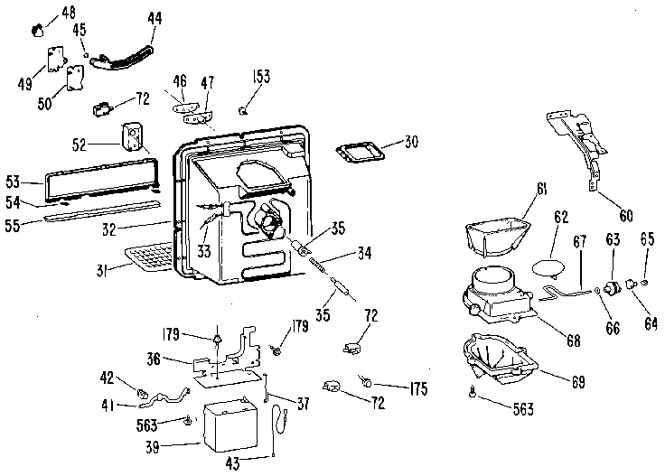 Kenmore 3639512511 dispenser diagram