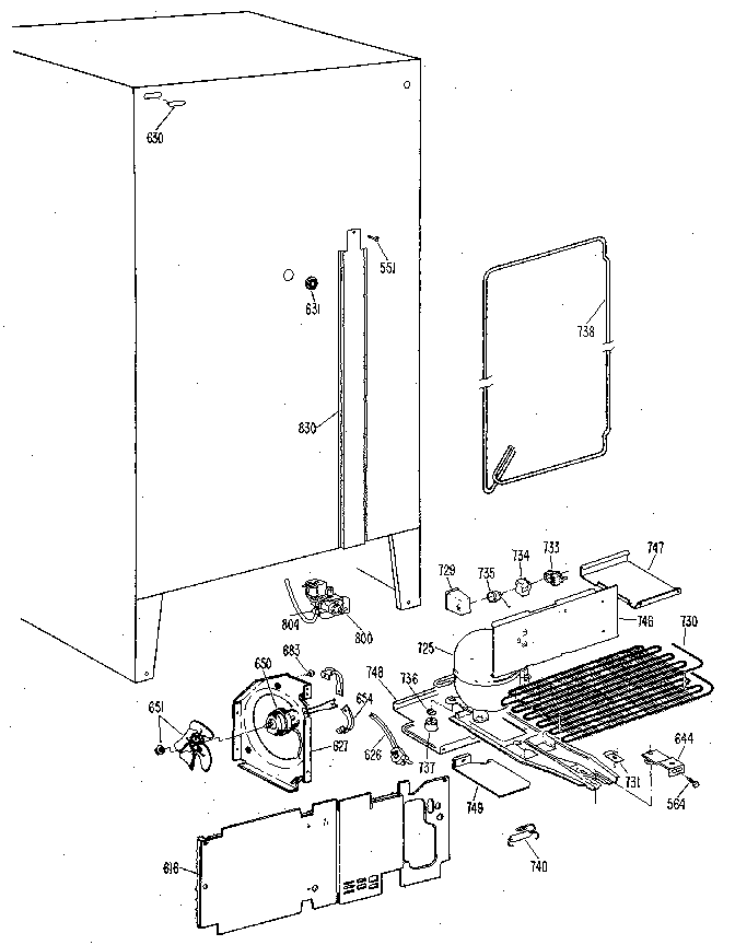 Kenmore 3639512511 unit diagram