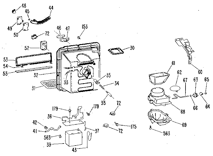 Kenmore 3639512510 dispenser diagram