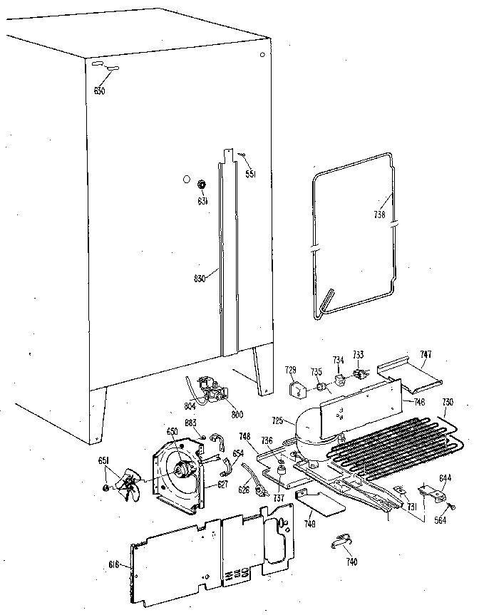 Kenmore 3639512510 unit diagram