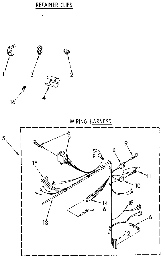 Kenmore 11082982320 wiring harness diagram