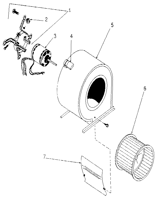 Kenmore 867769534 blower diagram