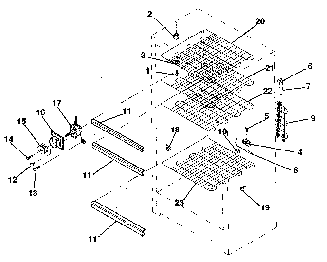 Kenmore 2539206280 liner diagram