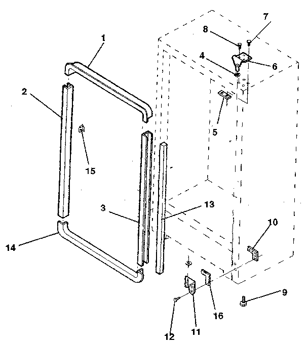 Kenmore 2539203010 cabinet diagram
