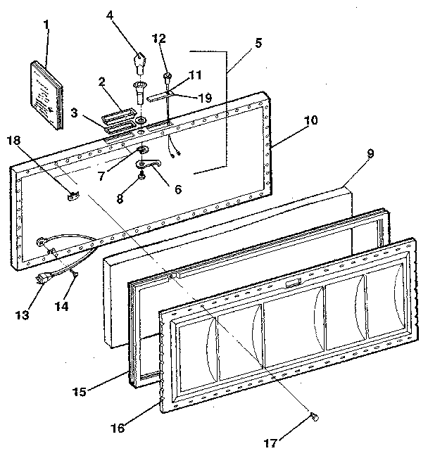 Kenmore 2539103281 lid diagram