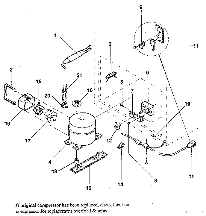 Kenmore 2539103281 unit diagram