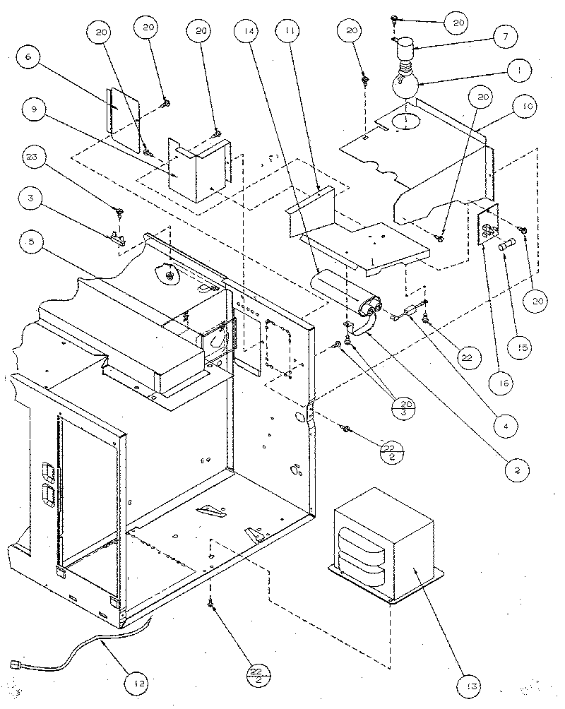 Amana R321T transformer diagram