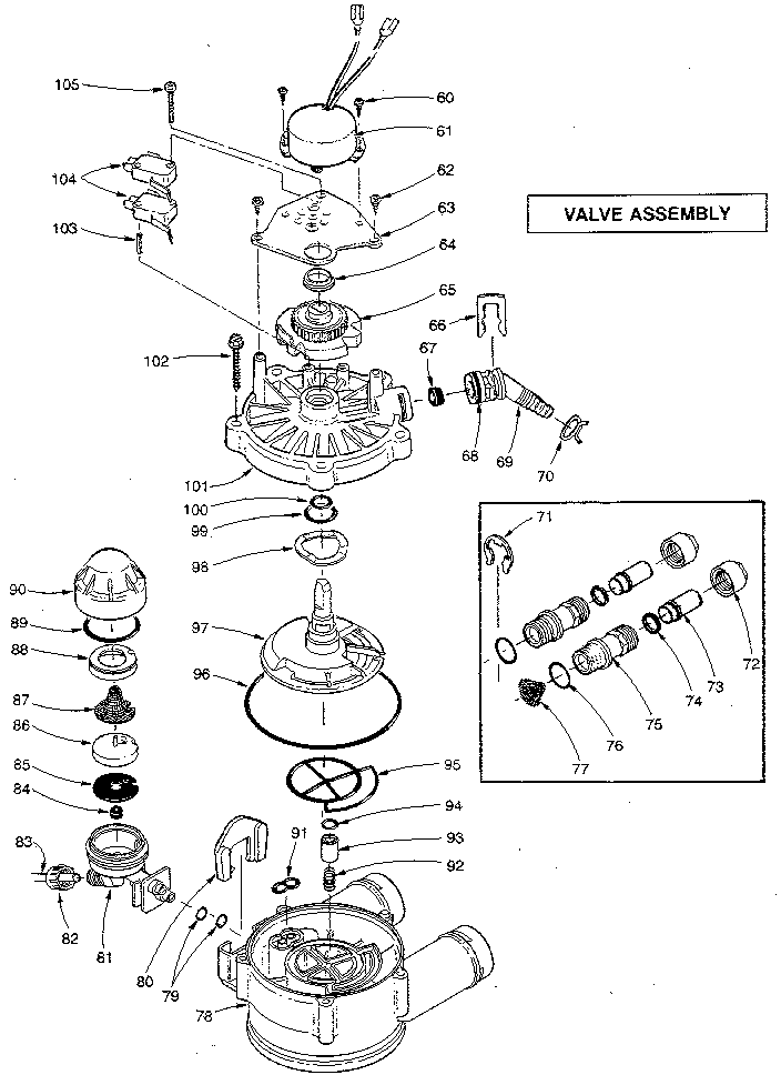 Kenmore 6253487000 valve assembly diagram