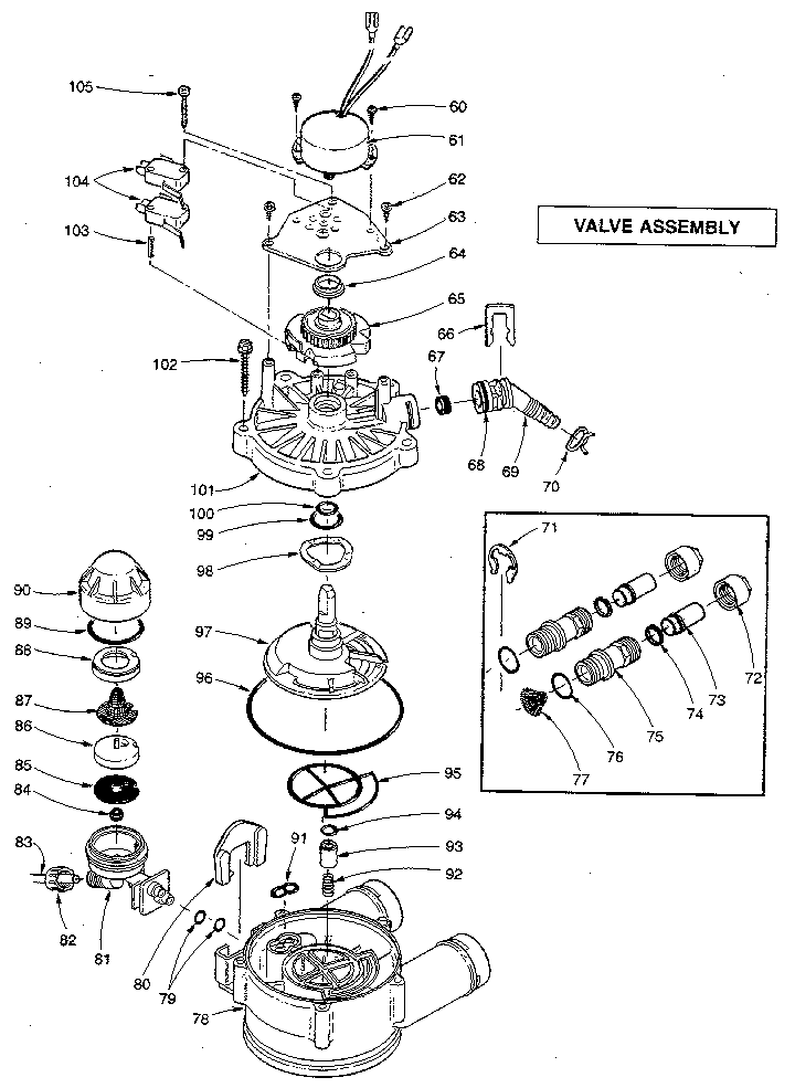 Kenmore 6253490000 valve assembly diagram