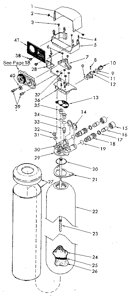 Kenmore 625349230 tank assembly diagram