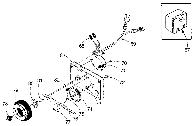 Kenmore 625349230 timer assembly diagram