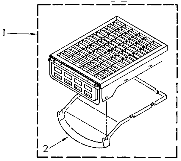 Kenmore 11087993510 dry rack diagram