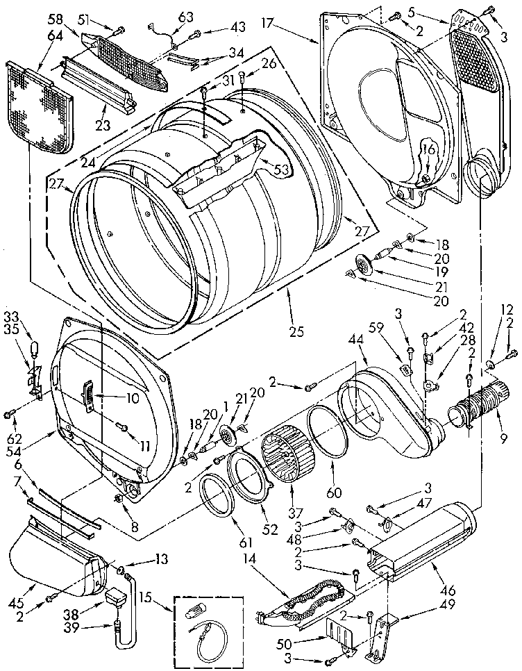 Kenmore 11086993510 bulkhead diagram