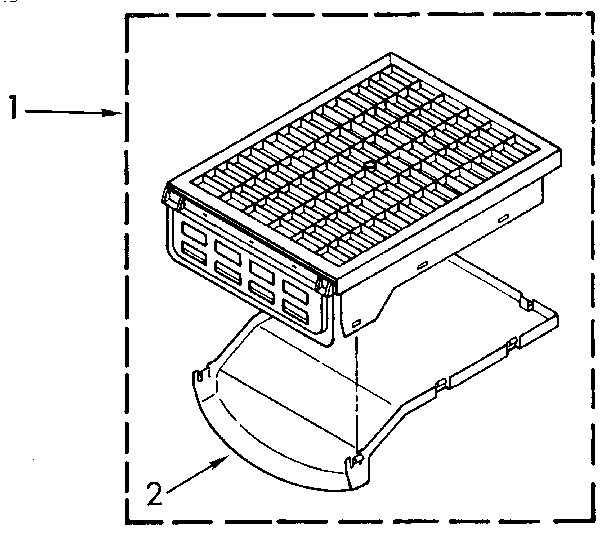 Kenmore 11086993510 dry rack diagram