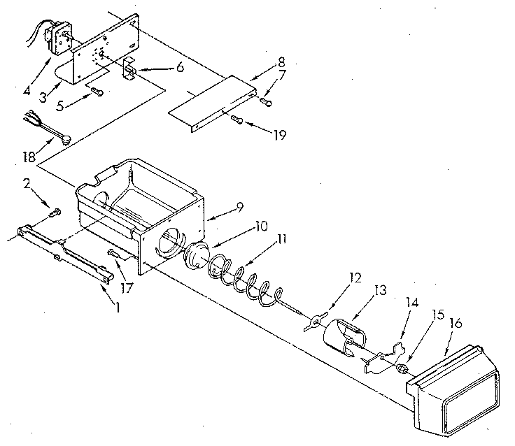 Kenmore 1068550580 freezer interior diagram