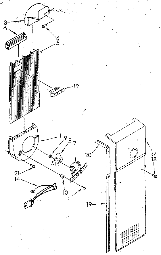 Kenmore 1068550580 air flow diagram
