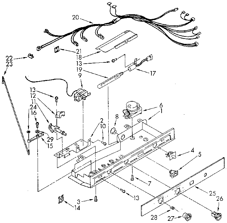 Kenmore 1068550580 control diagram