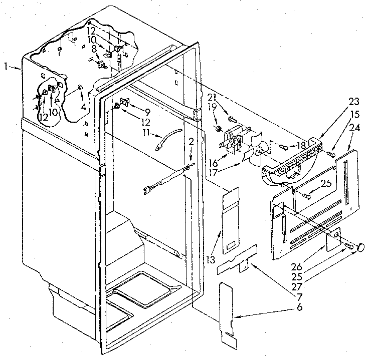 Whirlpool ET18GKXSW10 liner diagram