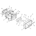 Kenmore 9117379180 oven door section diagram