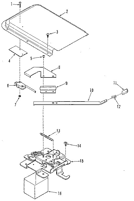 Kenmore 9116429180 door lock section diagram