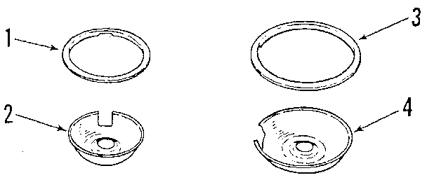 Kenmore 9116429180 optional porcelain pan and chrome ring kit no. 8068410 diagram