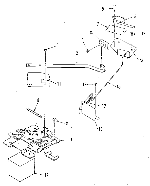 Kenmore 9119599180 door lock section diagram