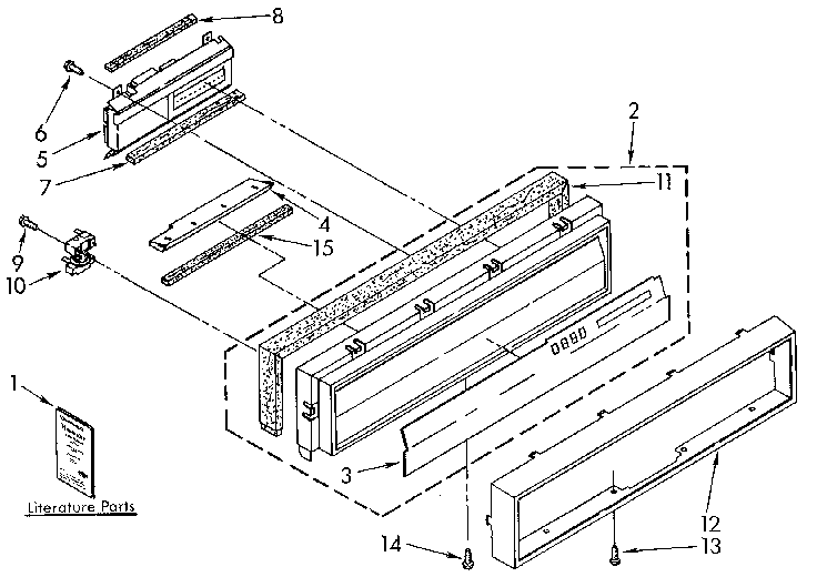 Kenmore 6651698181 console panel diagram