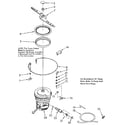 Kenmore 6651698181 heater, pump and lower sprayarm diagram