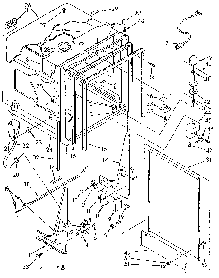 Kenmore 6651698181 tub diagram