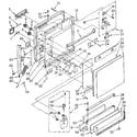 Kenmore 6651698181 door and toe panel diagram