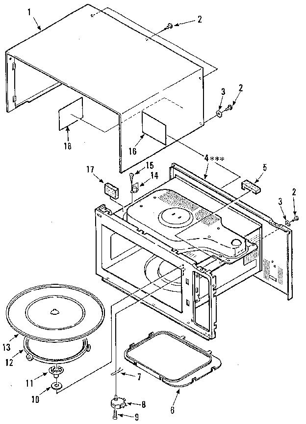 Kenmore 5658942780 cabinet diagram