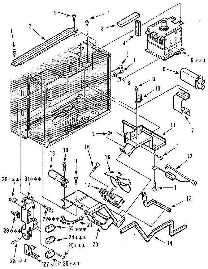 Kenmore 5658942780 switches and microwave diagram