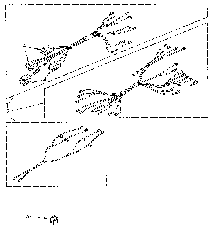 Whirlpool RF365BXWW0 wiring harness diagram