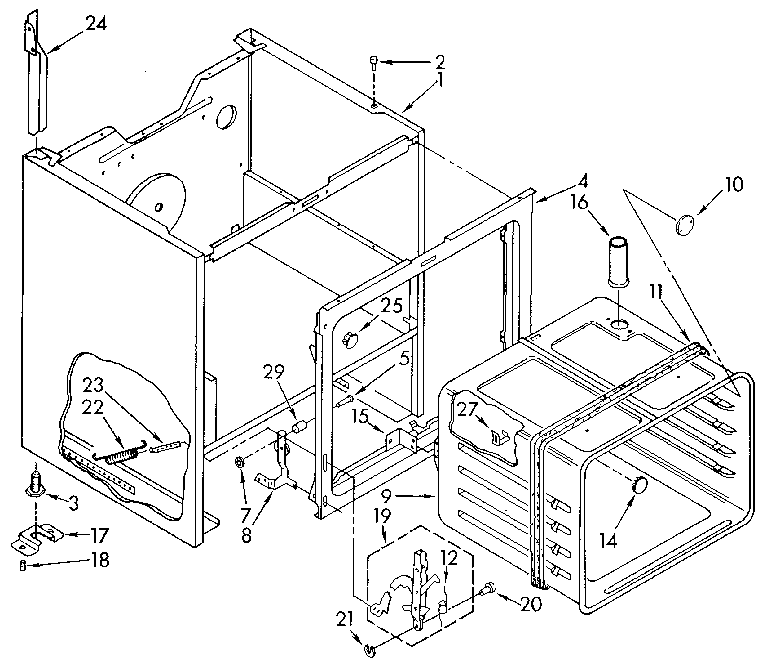 Whirlpool RF3020XVN1 oven diagram