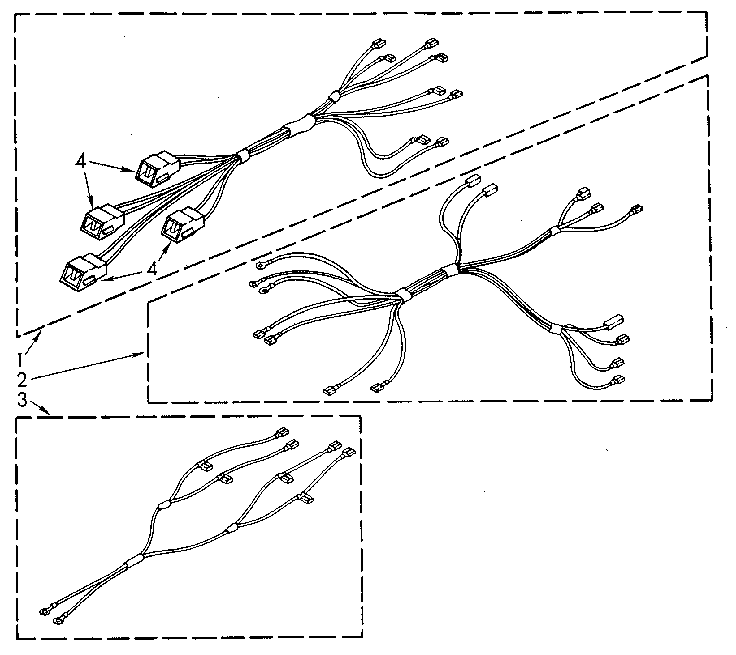 Whirlpool RF3020XVN1 wiring harness diagram