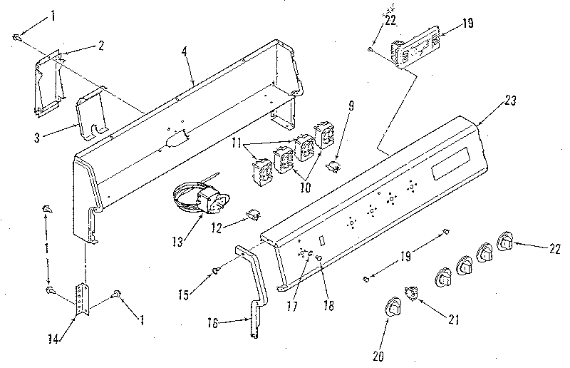Kenmore 9119179180 backguard section diagram