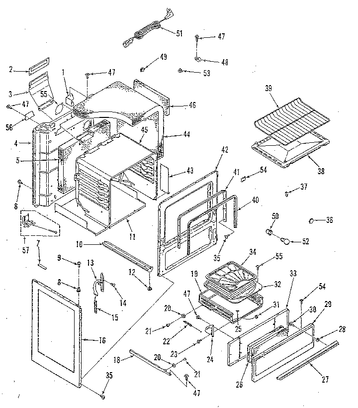 Kenmore 9117179180 body section diagram