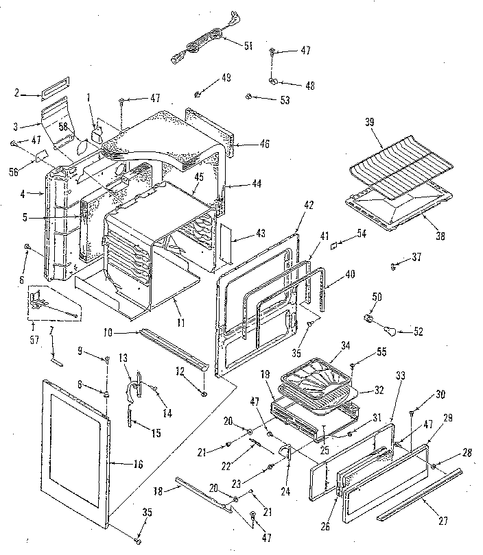 Kenmore 9117139180 body section diagram