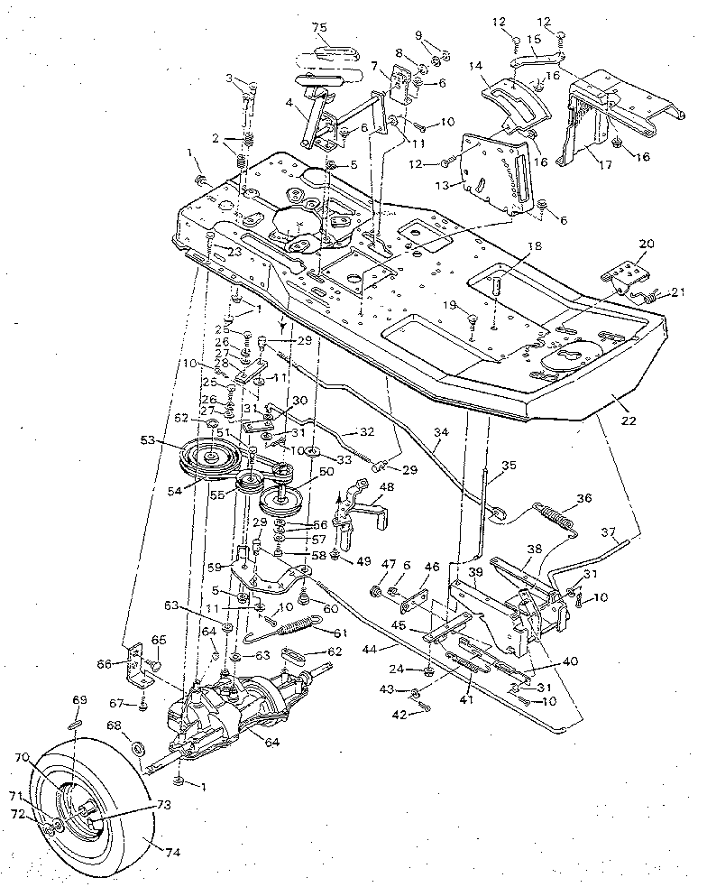 Craftsman 502254180 drive system diagram