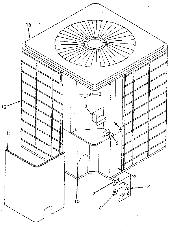 Sears 867830310 cabinet diagram