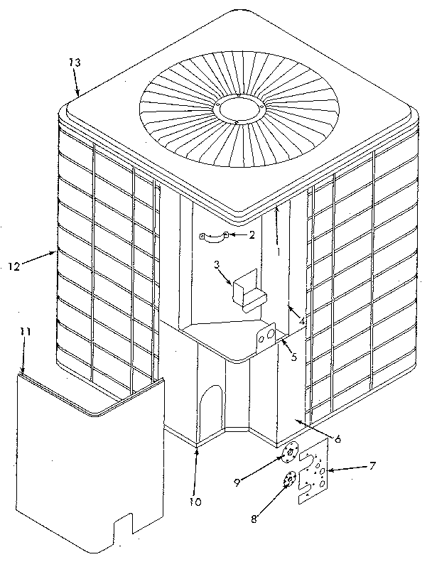 Sears 867812240 cabinet diagram
