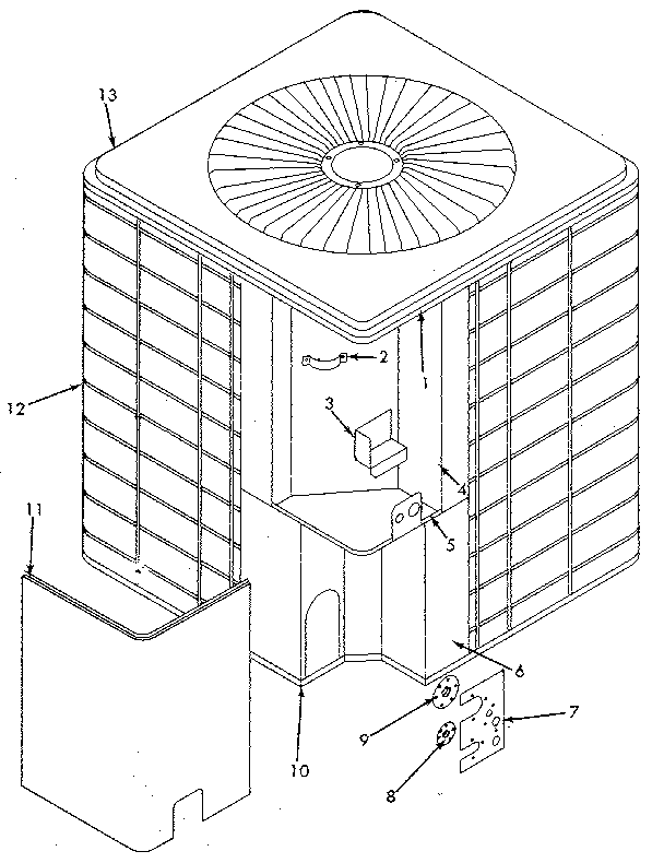 Sears 867812240 cabinet diagram