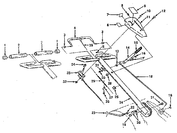 Craftsman 917299710 handle assembly diagram