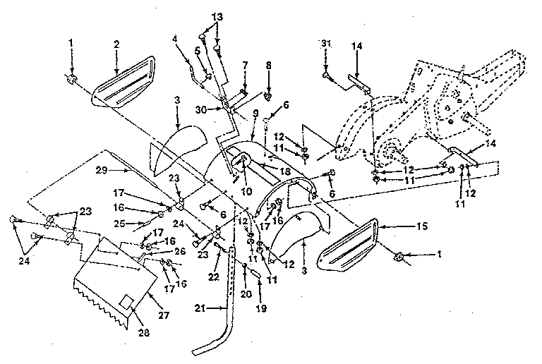 Craftsman 917299710 tine shield diagram
