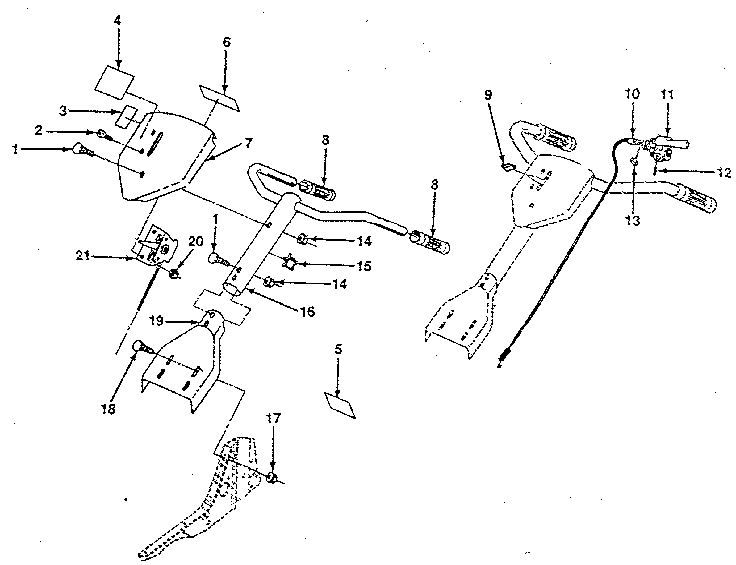 Craftsman 917298242 handle assembly diagram